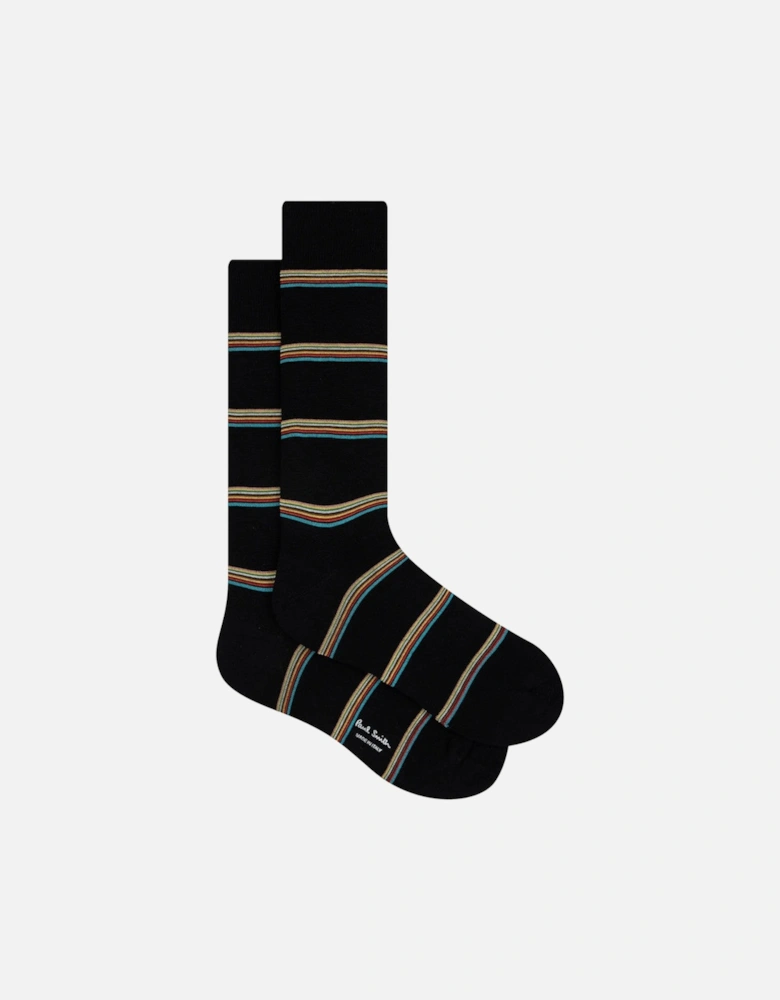 Signature Block Socks 79 BLACK