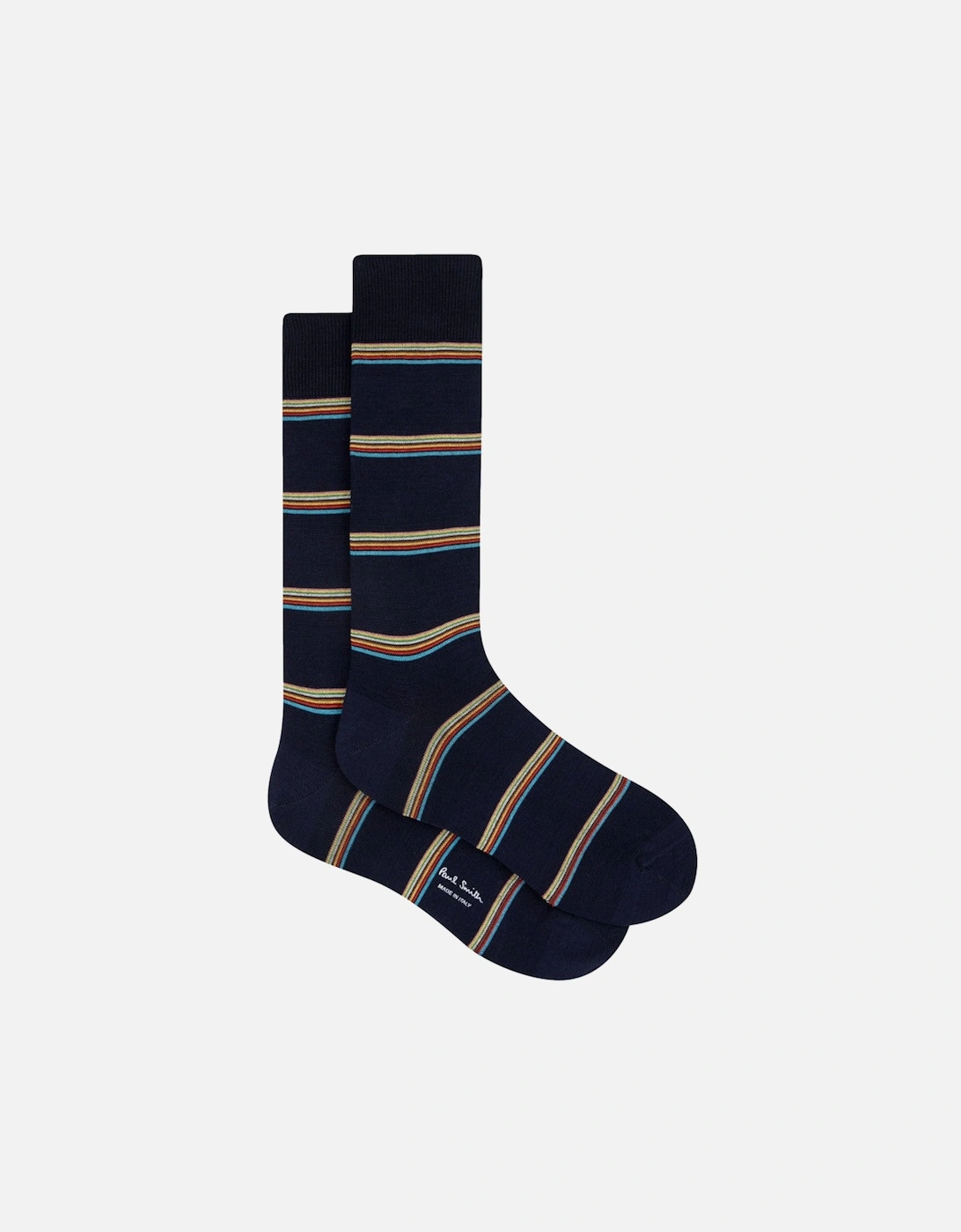 Signature Block Socks 47 Navy, 4 of 3