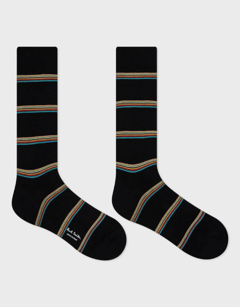 Signature Block Socks 79 BLACK