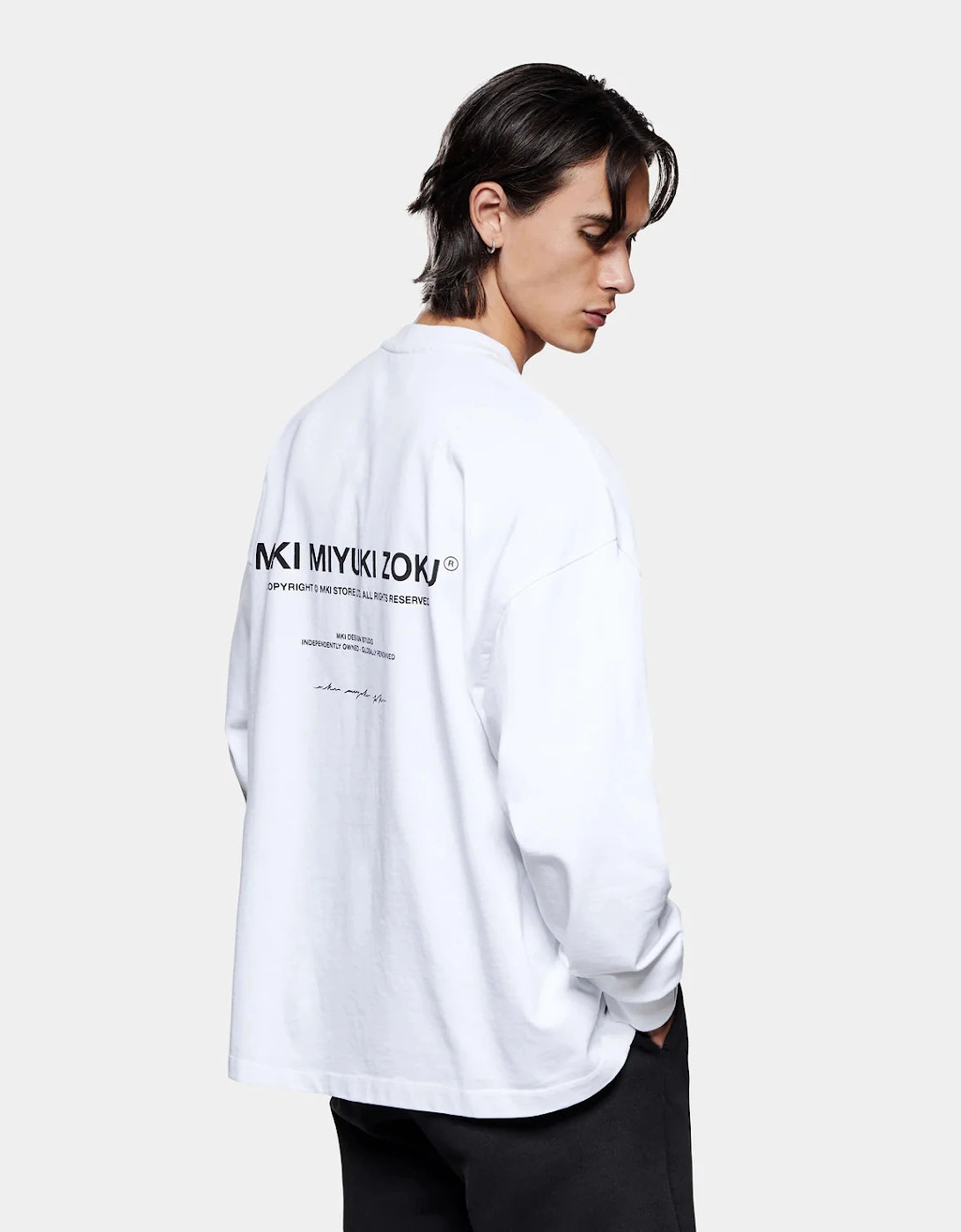 Oversized Fit Long Sleeve Design Studio T-Shirt