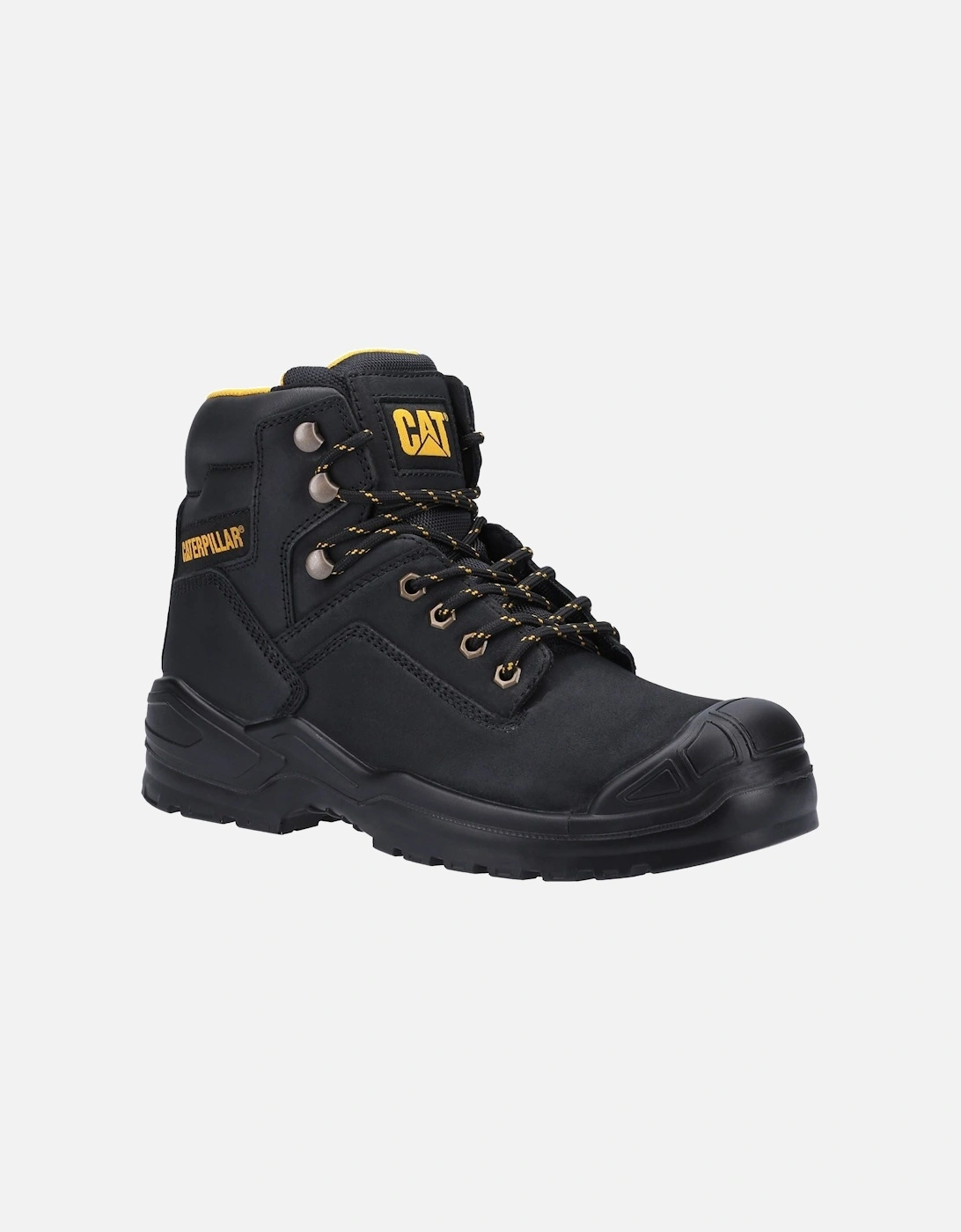 Caterpillar Striver Mid S3 Leather Black Safety Boots