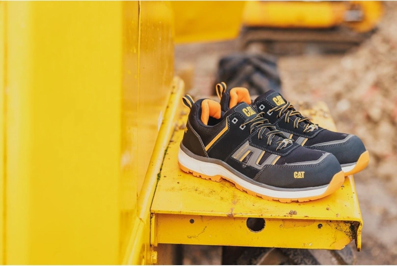 Caterpillar Accelerate S3 Textile Orange Safety Trainers