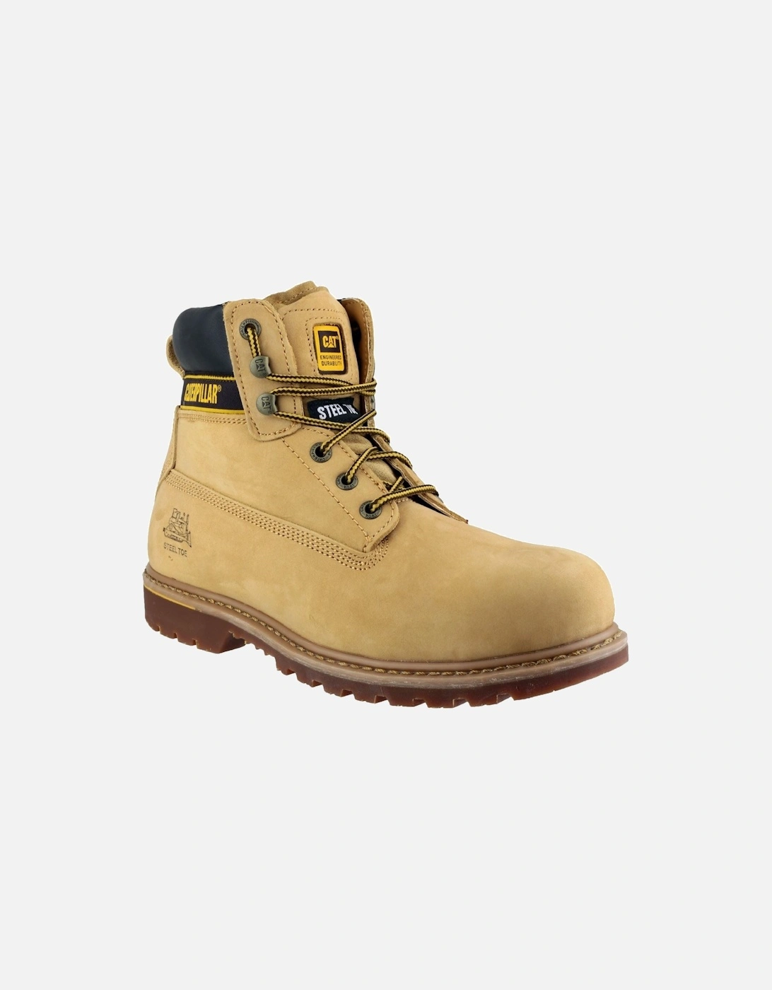 Men's Caterpillar Men's Holton S3 Safety Boot in Honey - Brown - Size: UK 15 / eu 49 / us 16