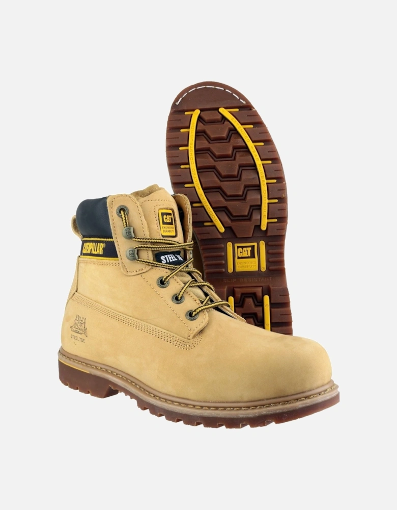 model Holton S3 Safety Boot Male in Honey