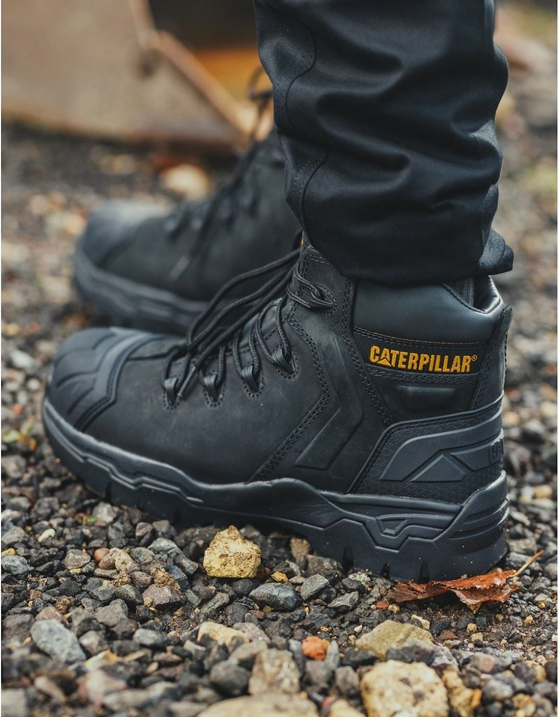 Caterpillar Everett S3 WP Leather Black Safety Boots