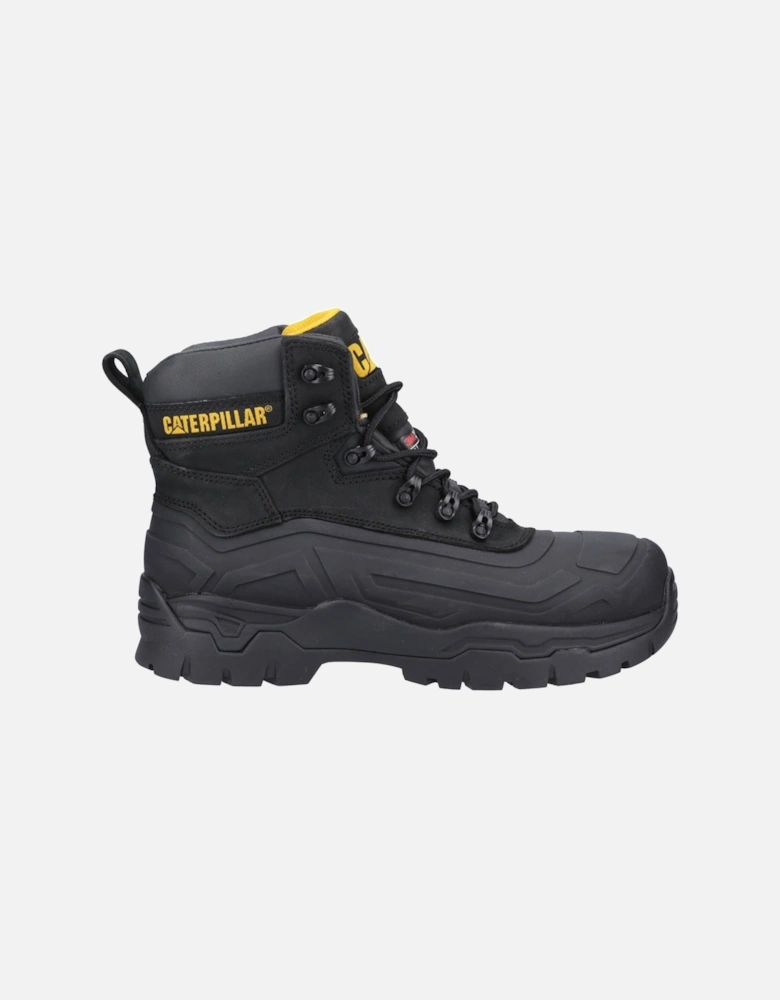 Caterpillar Typhoon SBH Rubber/Leather Black Safety Boots