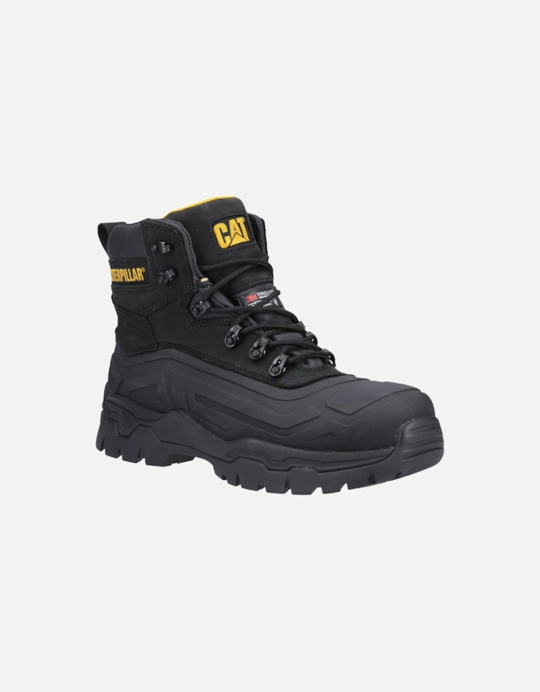 Caterpillar Typhoon SBH Rubber/Leather Black Safety Boots