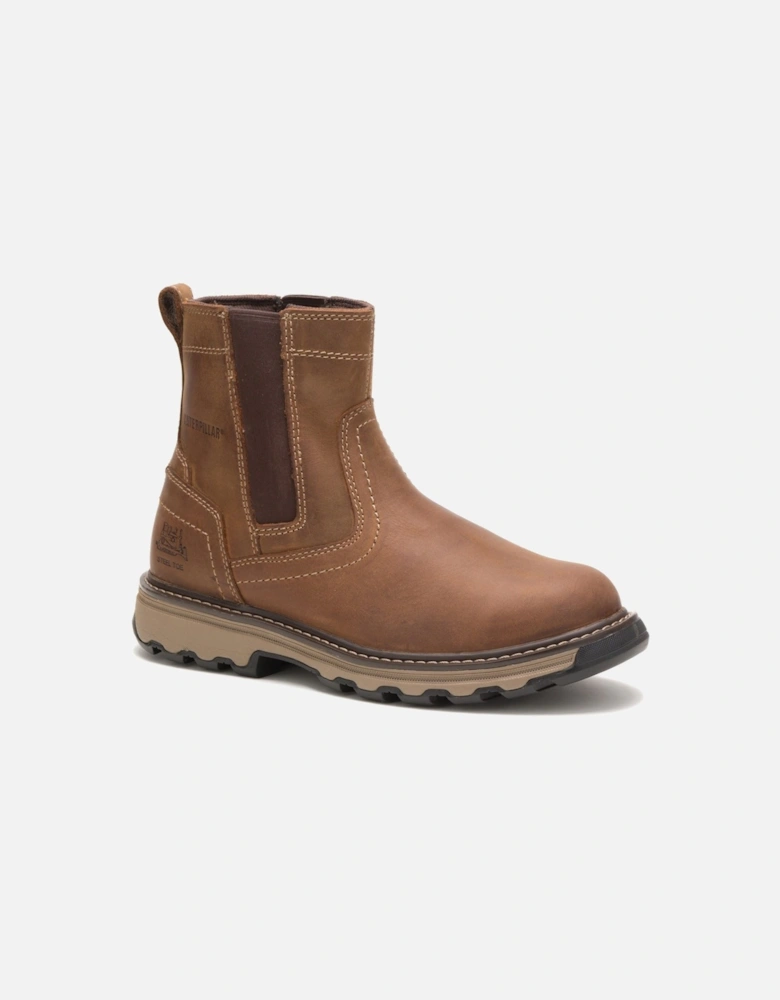 model Pelton Safety Boot Male in Dark Beige