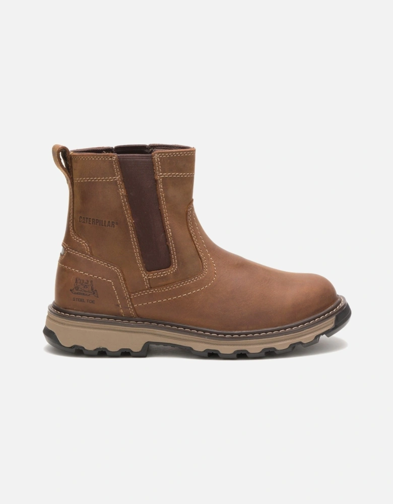 model Pelton Safety Boot Male in Dark Beige