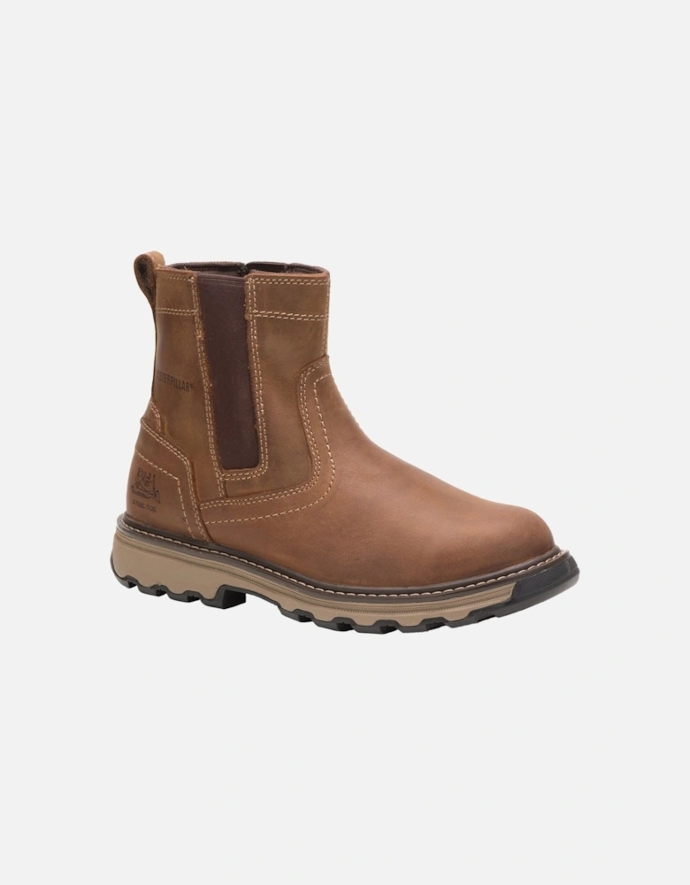 model Pelton Safety Boot Male in Dark Beige