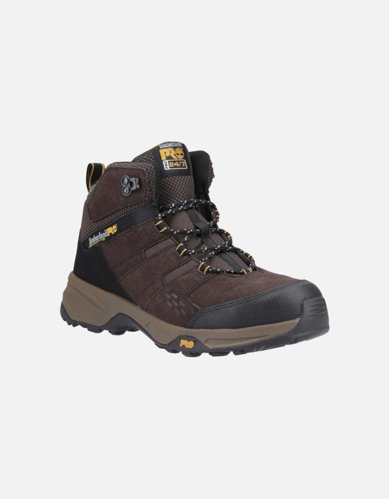 Pro Switchback Leather Dark Brown Safety Boots