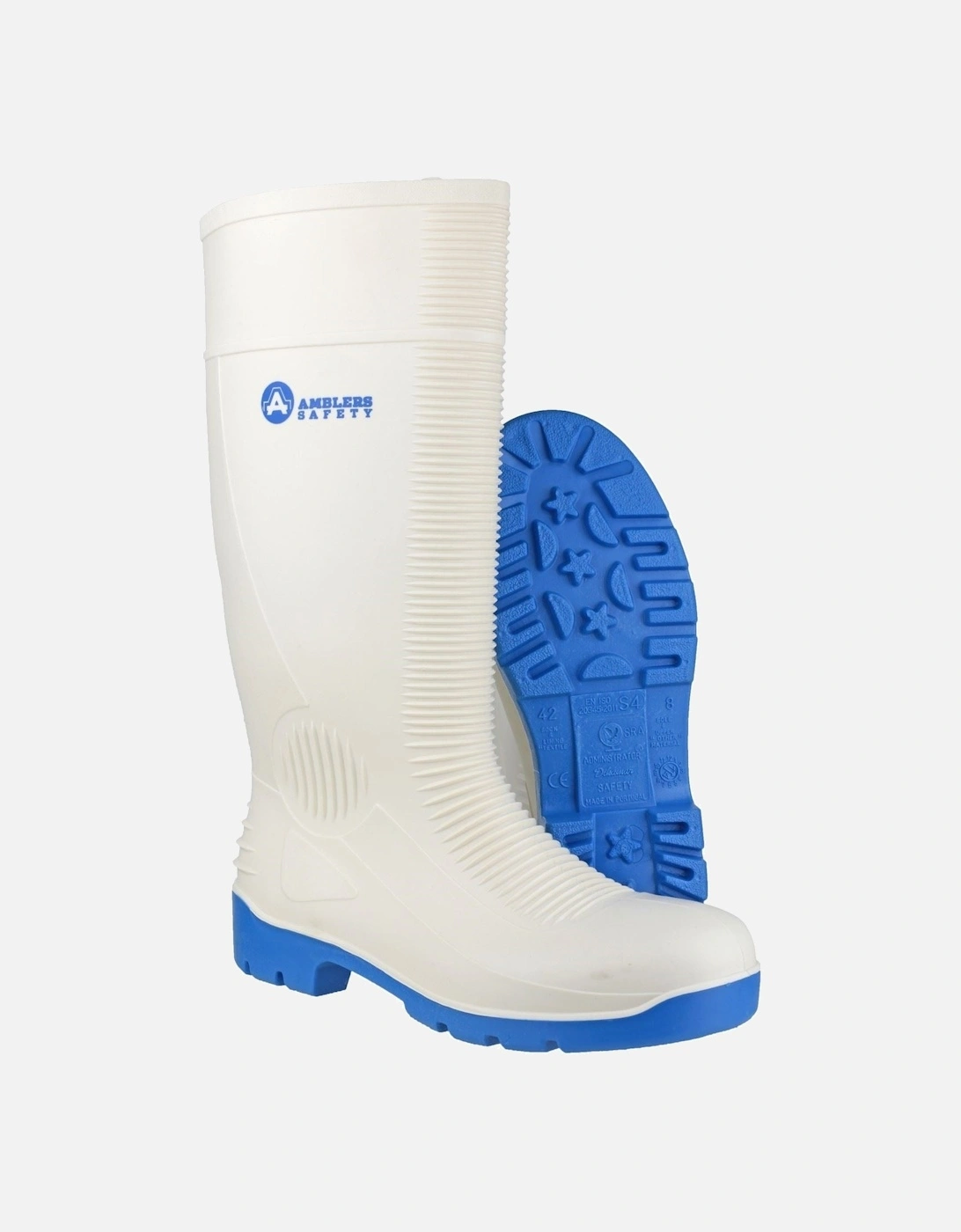 FS98 PVC/Nitrile Rubber White Wellington Boots