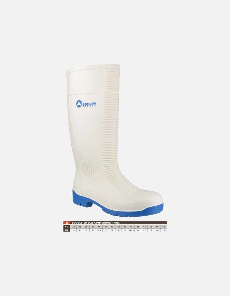 FS98 PVC/Nitrile Rubber White Wellington Boots