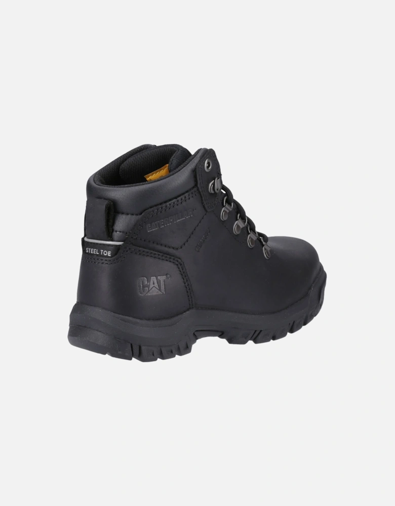 Mae Leather Women's Black Safety Boots