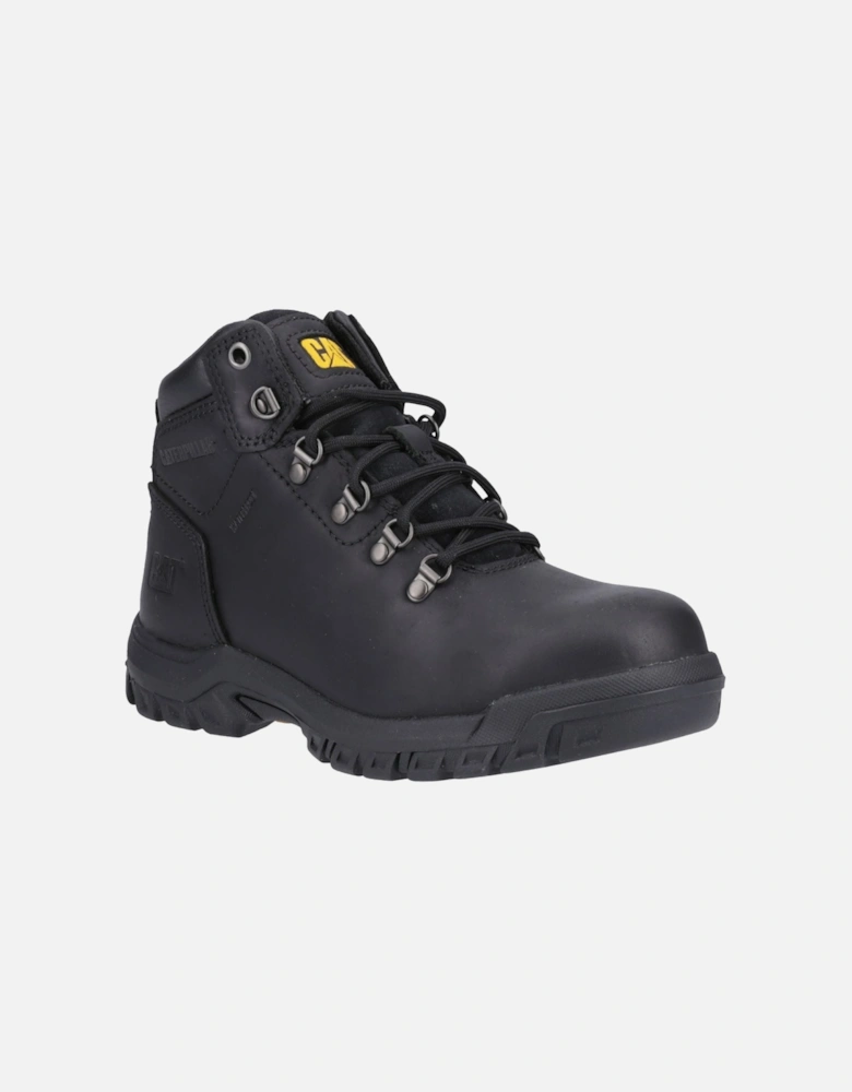 Mae Leather Women's Black Safety Boots