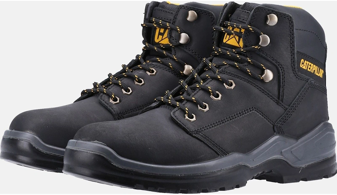 Caterpillar Striver Leather Black Safety Boots