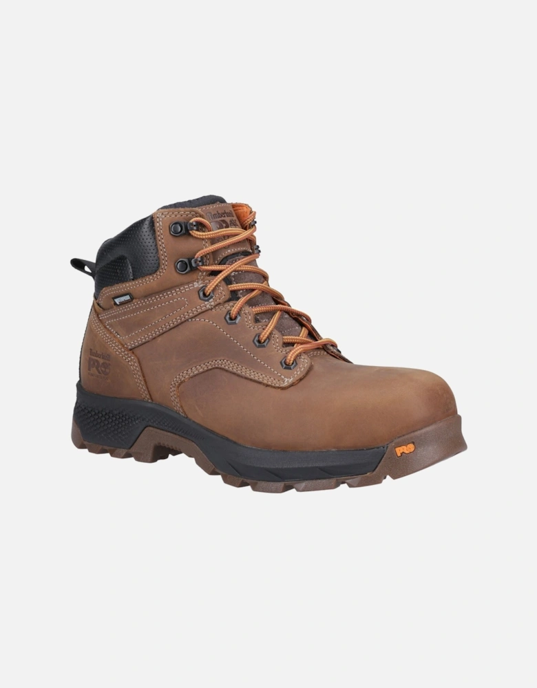 Pro Titan 6" Leather Brown Safety Boots