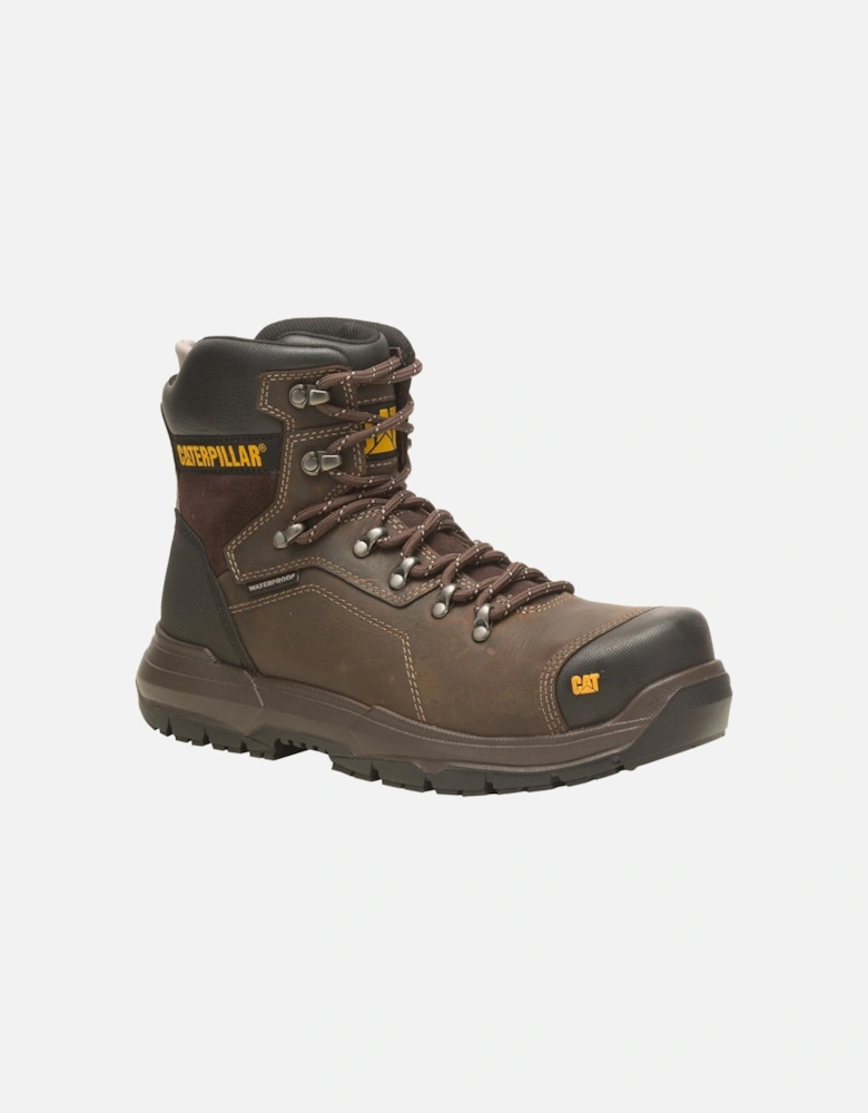 Caterpillar Diagnostic 2.0 Leather Coffee Safety Boots