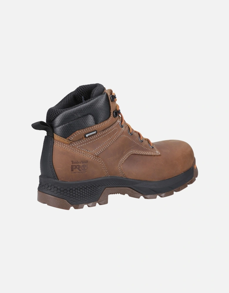 Pro Titan 6" Leather Brown Safety Boots