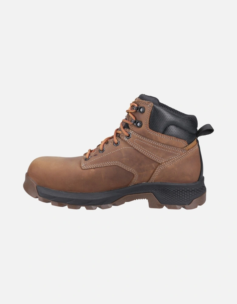 Pro Titan 6" Leather Brown Safety Boots