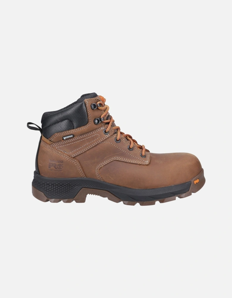 Pro Titan 6" Leather Brown Safety Boots