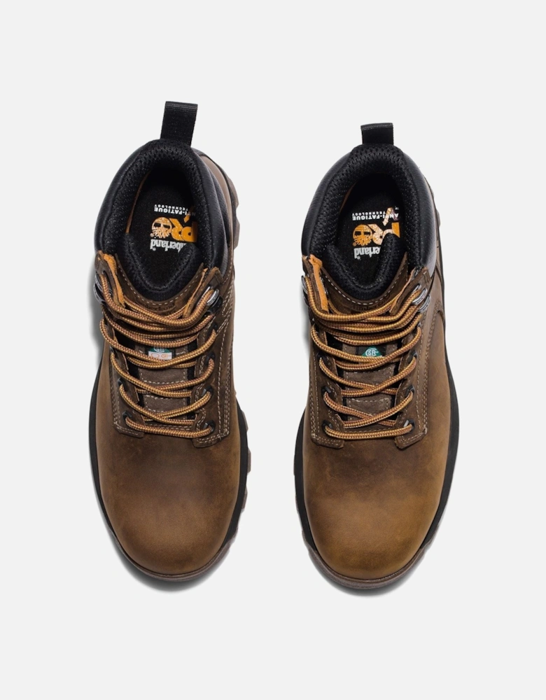 Pro Titan 6" Leather Brown Safety Boots