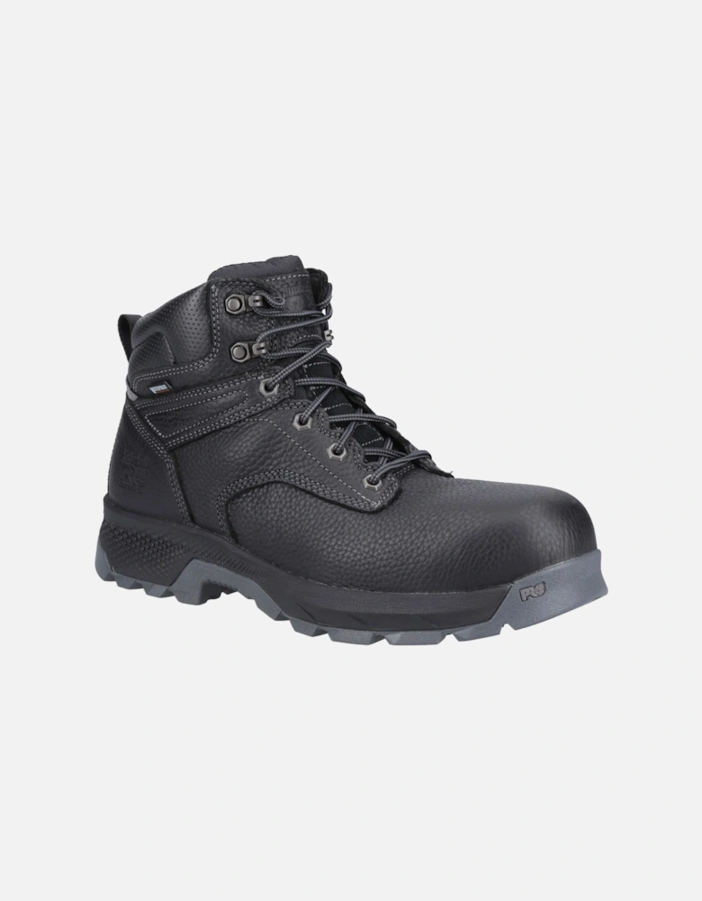 Pro Titan 6" Leather Black Safety Boots