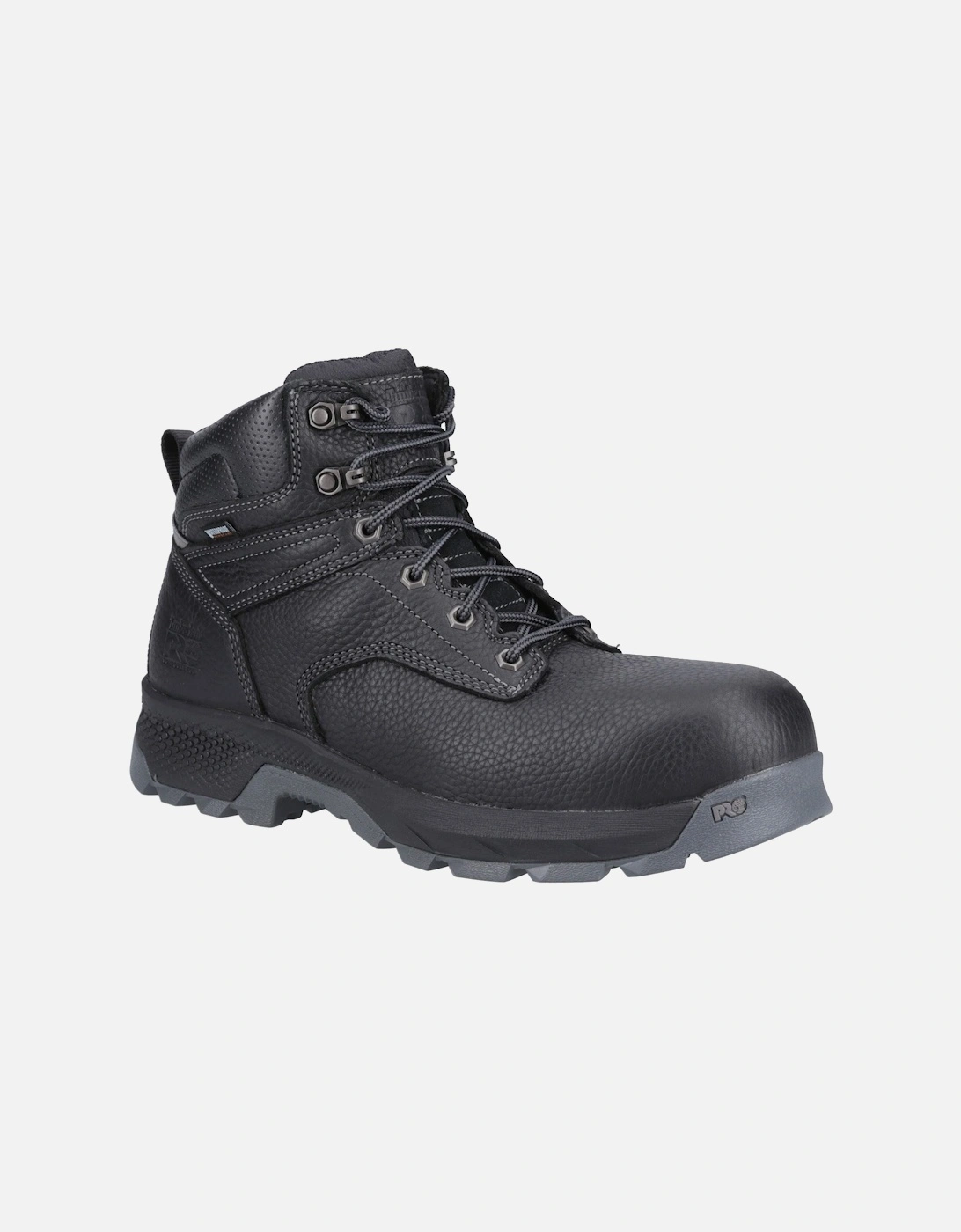 Pro Titan 6" Leather Black Safety Boots, 8 of 7