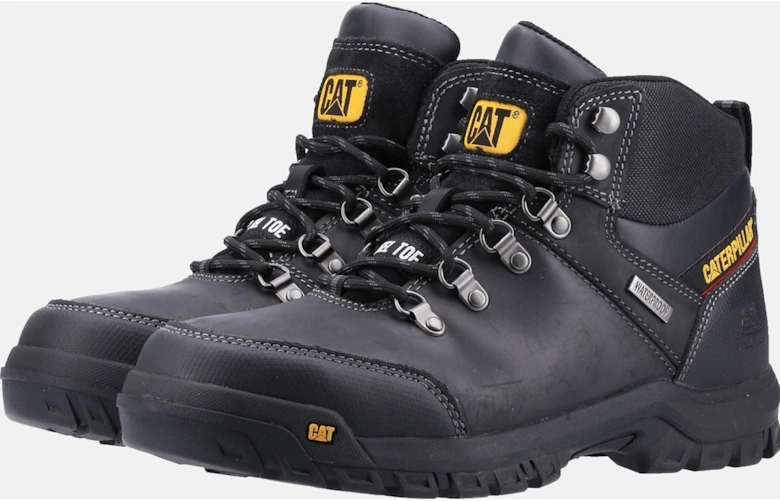 Caterpillar Framework Leather Black Safety Boots