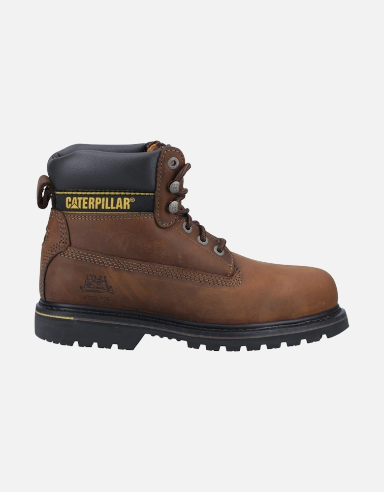 Caterpillar Holton Leather Brown Safety Boots