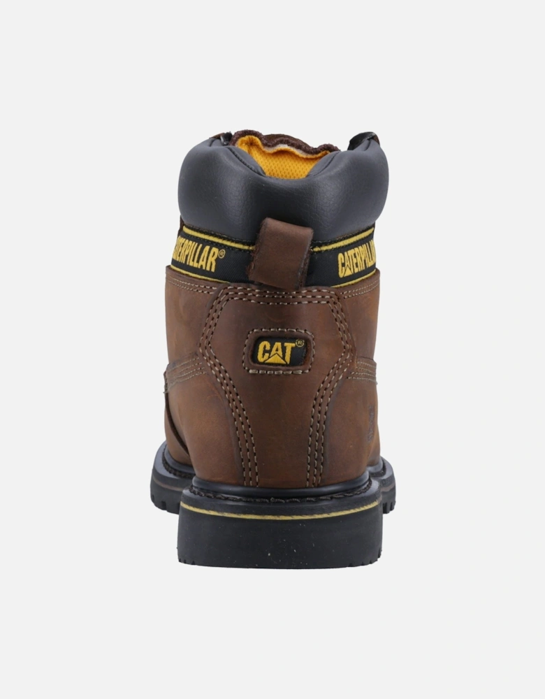 Caterpillar Holton Leather Brown Safety Boots