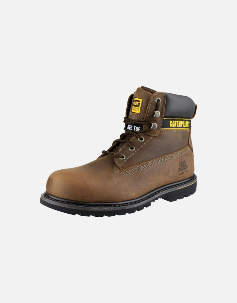 Caterpillar Holton Leather Brown Safety Boots