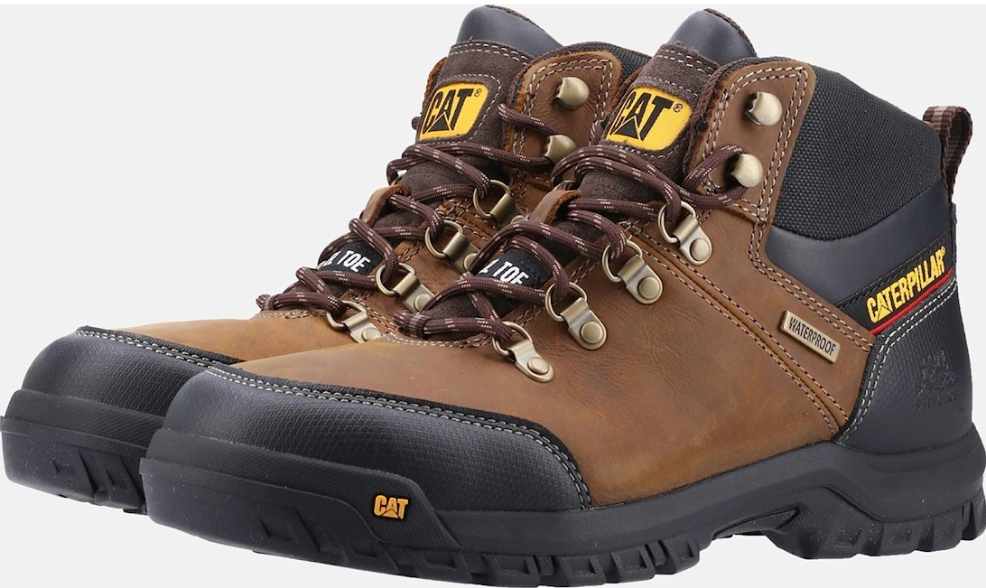 Caterpillar Framework Leather Seal Brown Safety Boots