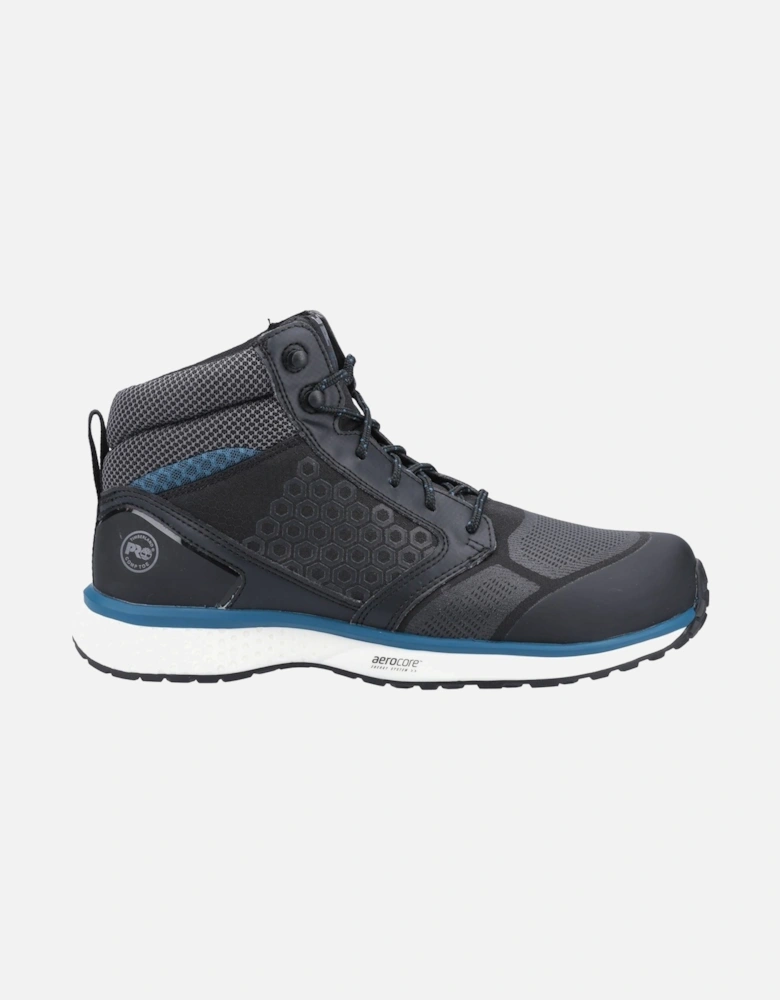 Pro model Reaxion Mid Composite Safety Boot Male in Black/Blue