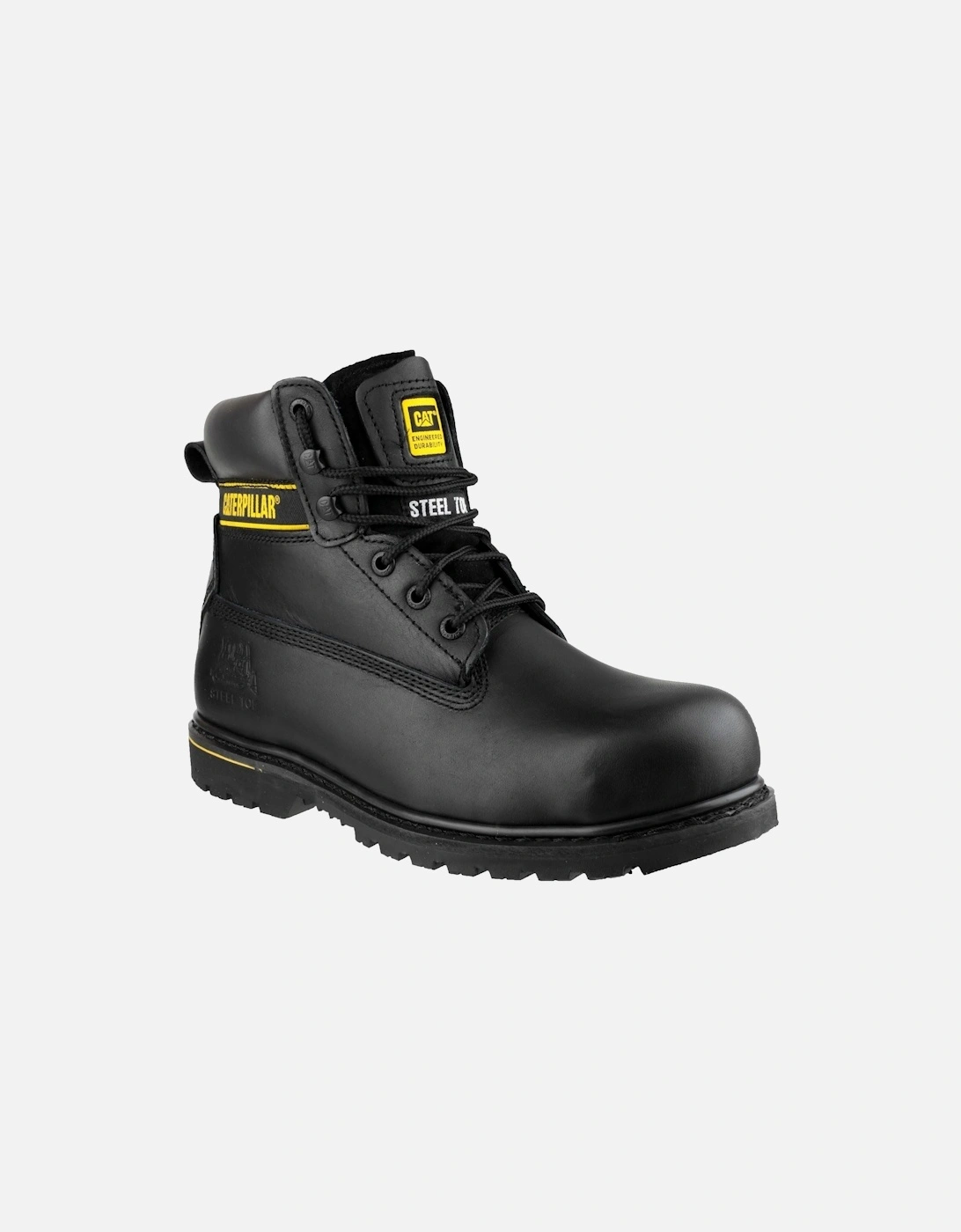 Caterpillar Holton Leather Black Safety Boots, 10 of 9