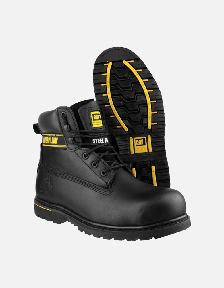 Caterpillar Holton Leather Black Safety Boots