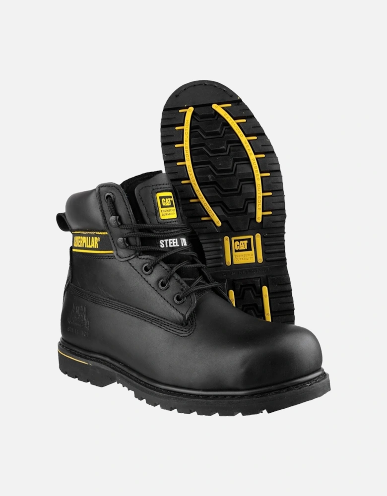 Caterpillar Holton Leather Black Safety Boots