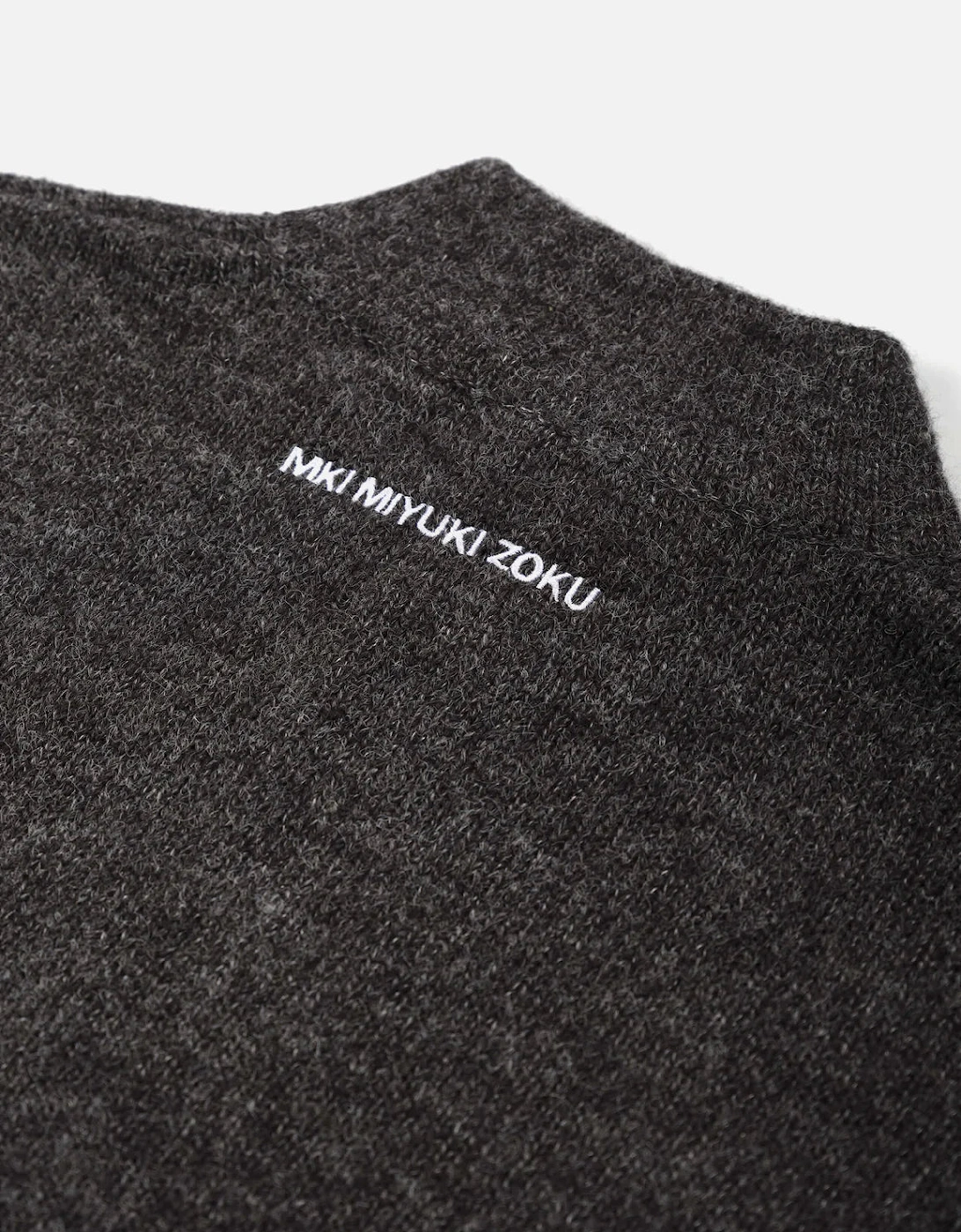 Oversized Fit Mohair Blend Knit Track Jacket