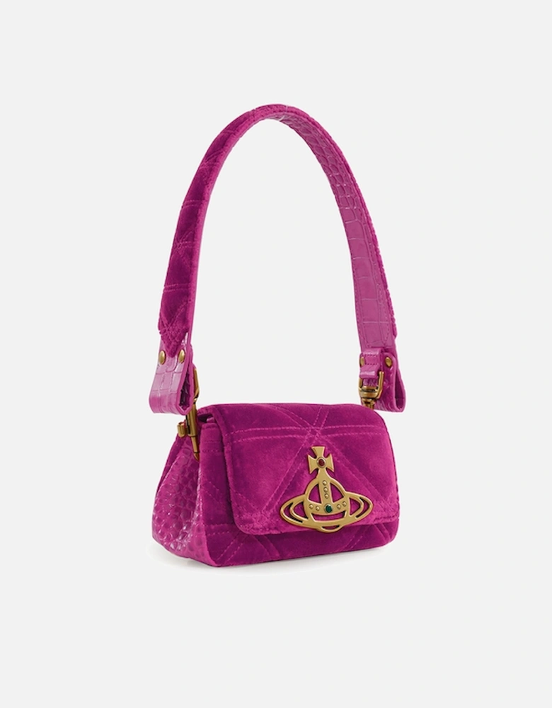 Hazel Small Velour Handbag