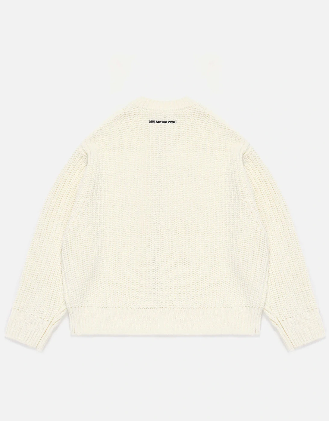 Oversized Fit Chunky Rib Knit Crewneck Jumper