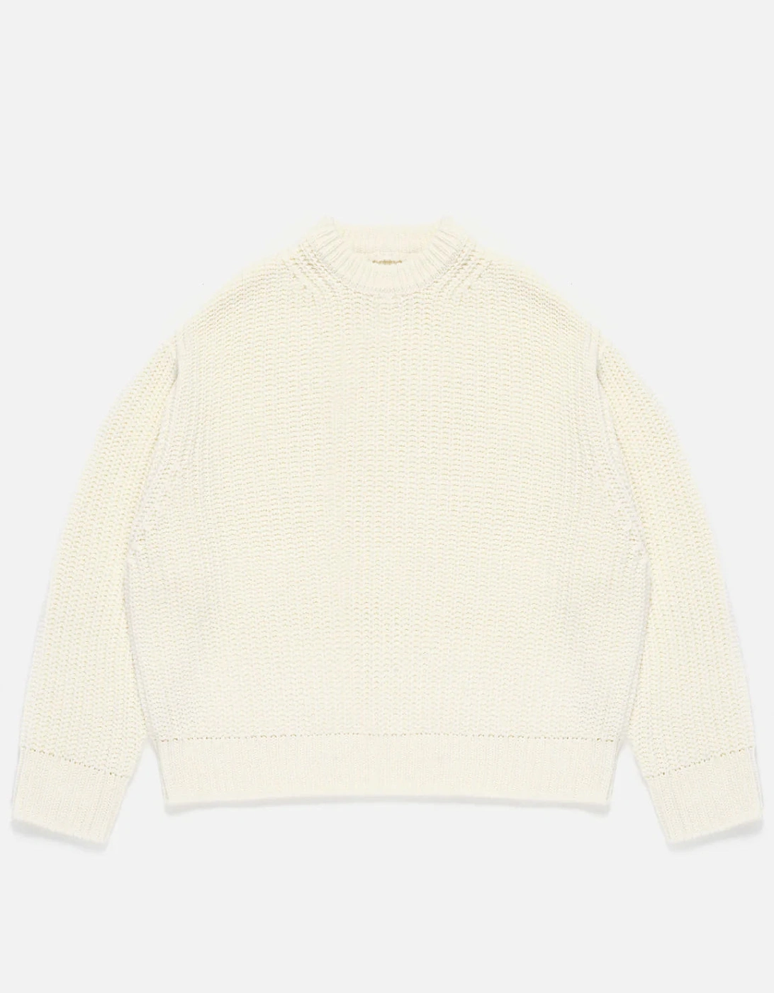 Oversized Fit Chunky Rib Knit Crewneck Jumper