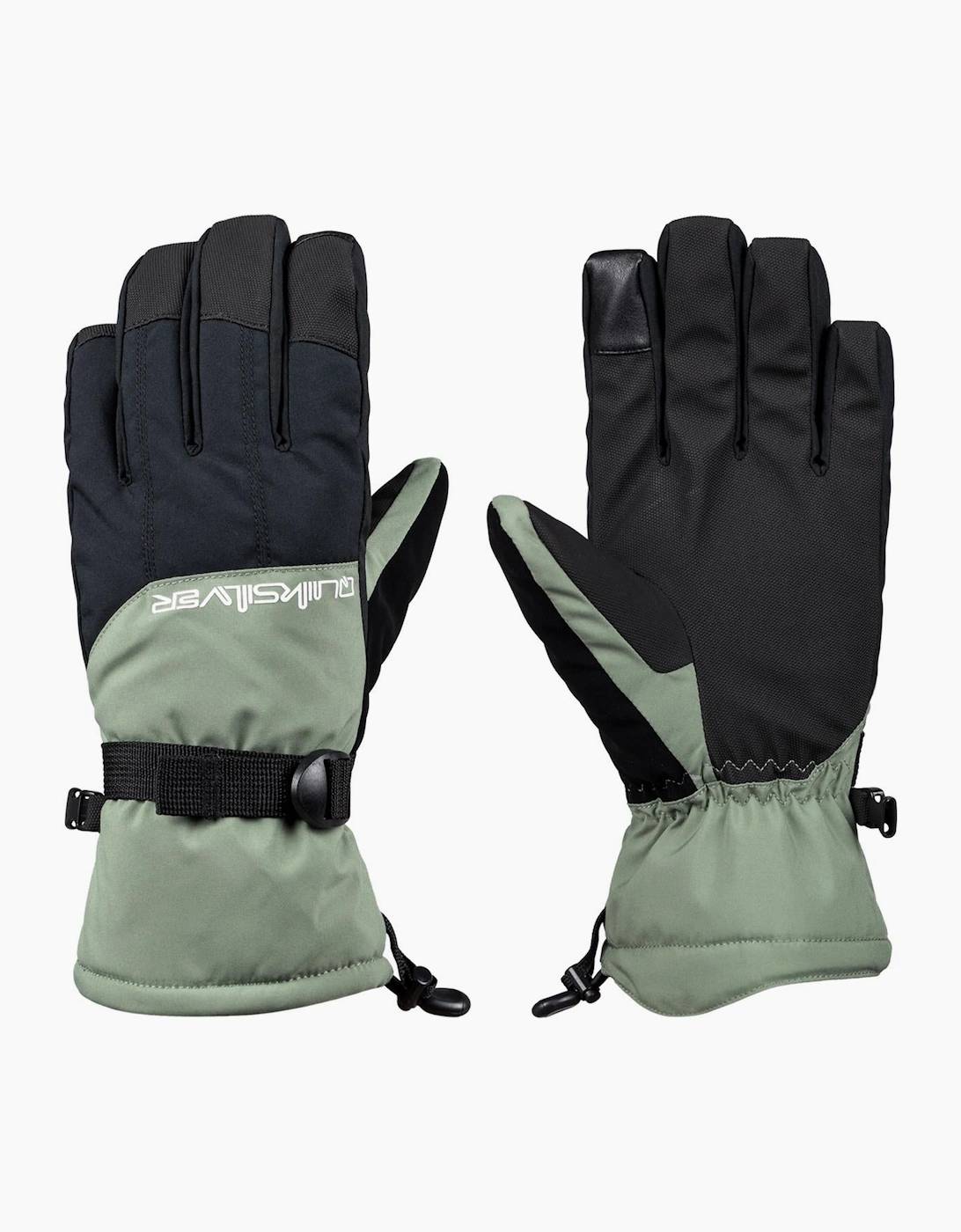 Men's Quiksilver Mens Mission Snow Gloves - Black - Size: L