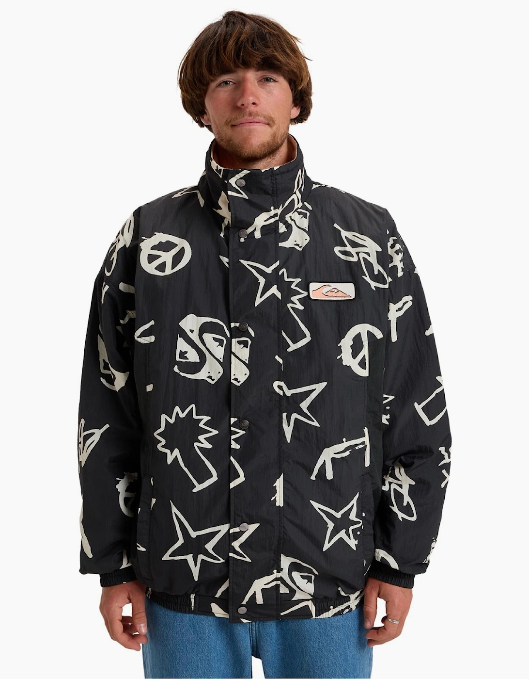 Quiksilver Men's Quiksilver Mens Take Us Back Bomber Jacket - Black