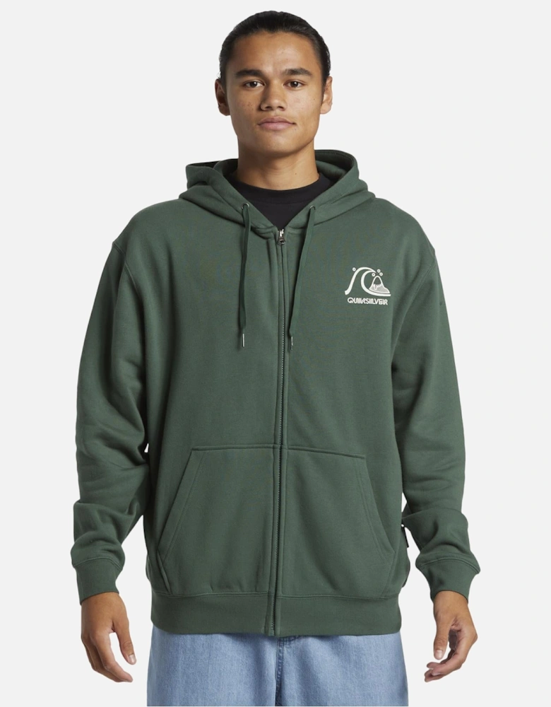 Mens Graphic Zip Up Hoodie