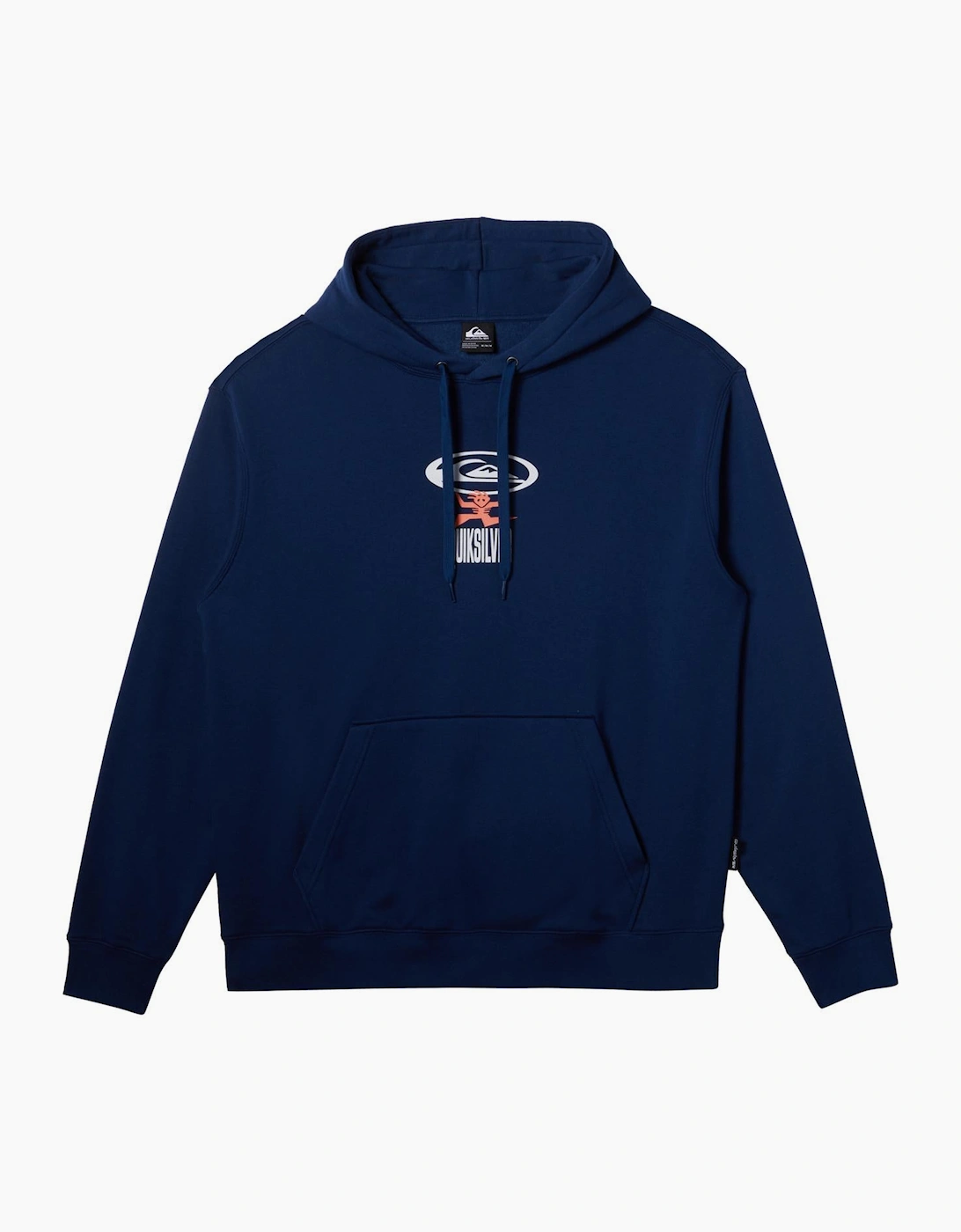 Quiksilver Men's Navy Graphic Pullover Hoodie - - : Regular/36 S