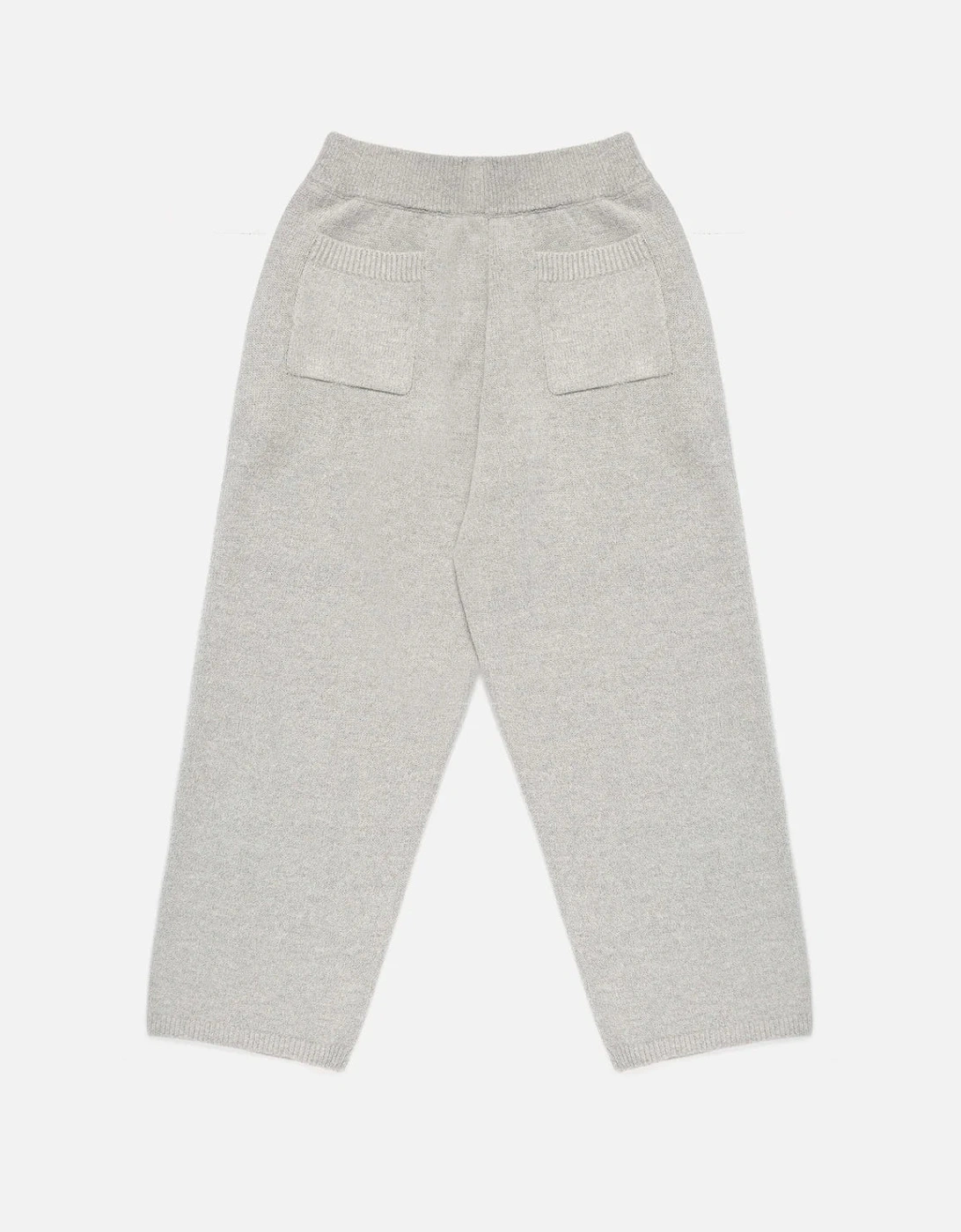 Relaxed Fit Mohair Blend Knit Wide Leg Joggers