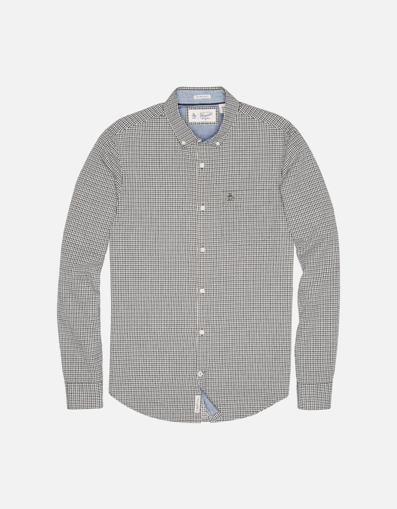 Mini Dot Gingham In Mens Shirt