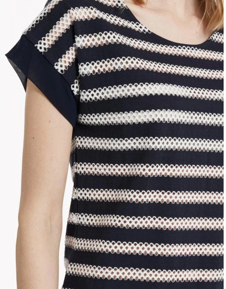 Great Plains Lattice Stripe Womens Tee