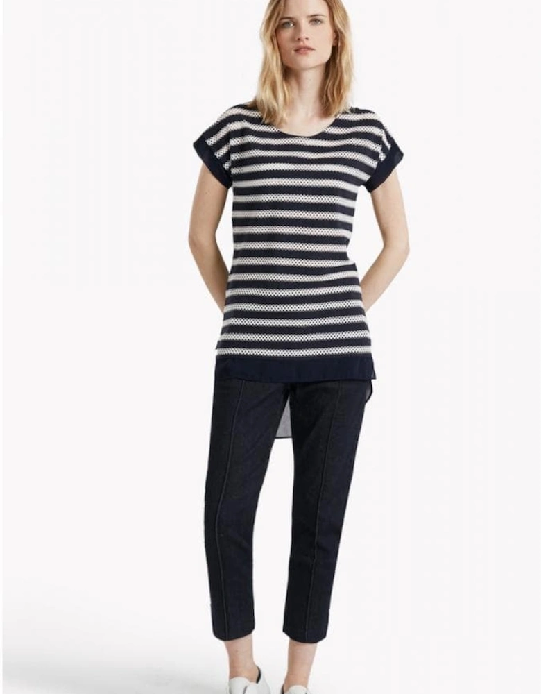 Great Plains Lattice Stripe Womens Tee