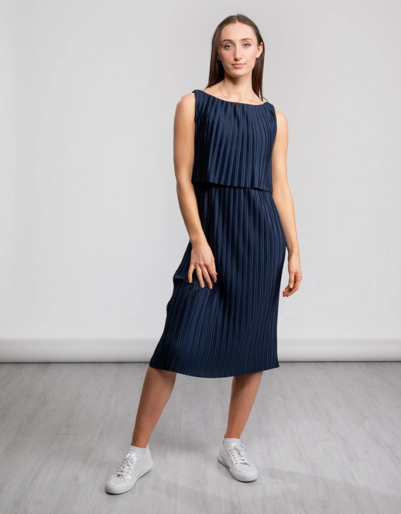 Great Plains Narcissus Jersey Pleated Womens Dress